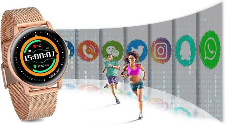 Actual product image Gino Rossi Smartwatch SW015-4 Różowe złoto (SW015-4) (45 mm)