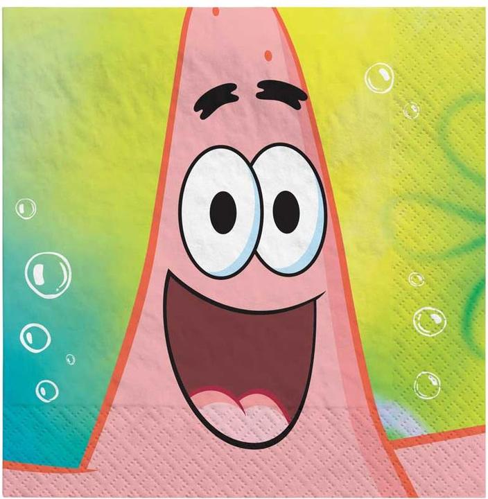 Actual product image Amscan SpongeBob (16 x, 33 x 33 cm)