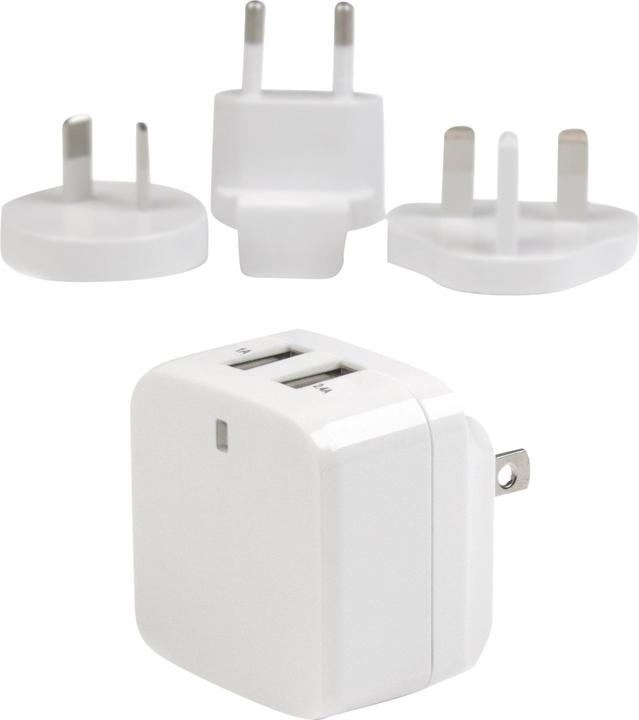 Immagine prodotto StarTech Caricatore USB a 2 porte / Alimentatore - Doppia spina di ricarica 17 Watt / 3,4 Amp - Doppio (17 W)