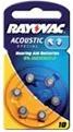 Image du produit Rayovac Batt.Acoustic S. 10 Pack de 6 (6 pcs, PR70, 105 mAh)