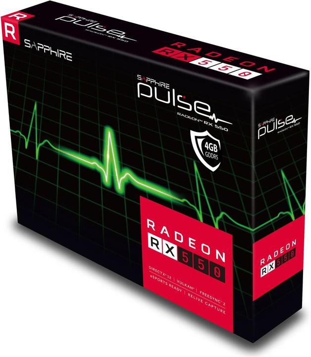 Actual product image Sapphire Radeon RX 550 Pulse (4 GB)