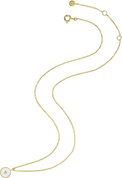 Image du produit Glanzstücke München Femme argent sterling zirconium nacre or jaune 40,0 cm chaîne de base + 5,0 cm extension - 29031 (Argent Sterling, 40 - 45 cm)