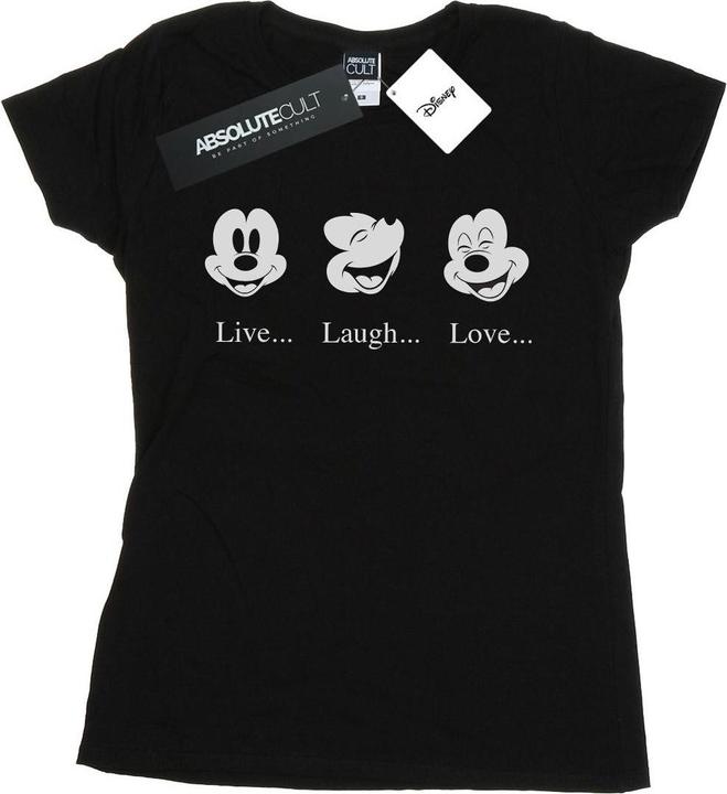 Disney Mickey Mouse Live Love Laugh TShirt (L)