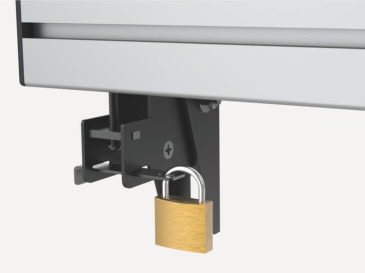 Immagine prodotto equip Pro - Morsetto per 3 display LCD - plastica, alluminio, acciaio - nero, argento (Soffitto, 55", 150 kg)