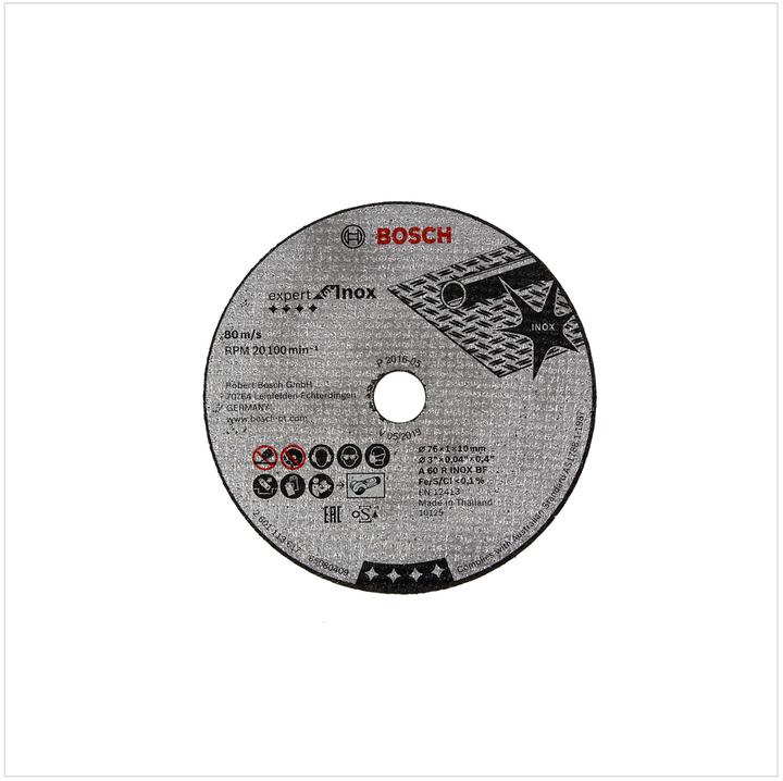 Actual product image Bosch Professional Zubehör PRO Stainless Steel and Metal cutting disc, 76 x 1 x 10 mm
