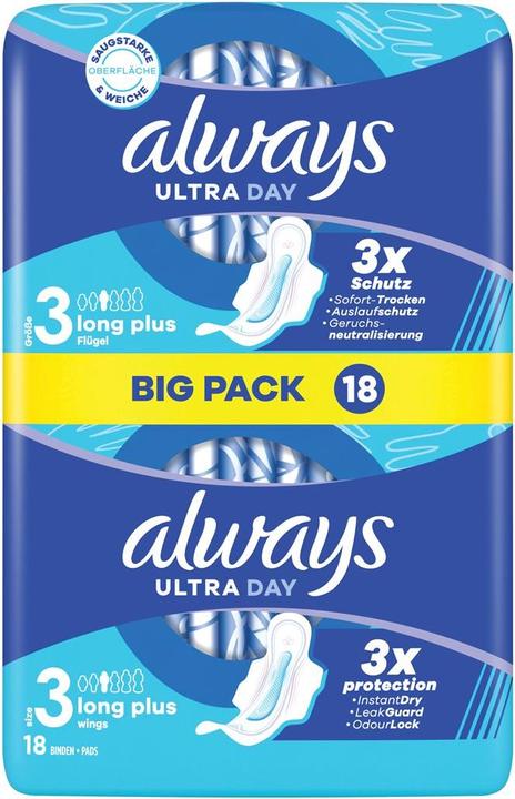 Actual product image Always Ultra Bandage Long Plus with wings BigPack (18 x)