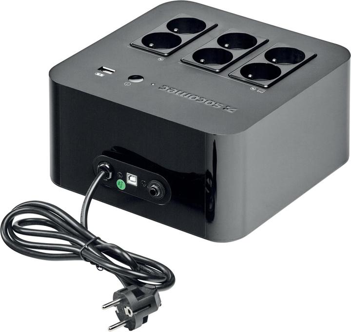 Socomec NETYS PL 600VA F Plug USB Black (600 VA, 360 W, Standby USV)