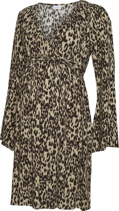 Image du produit Mamalicious Coupe normale Col en V Poignets élastiques Manches ballon Robe courte (XS)