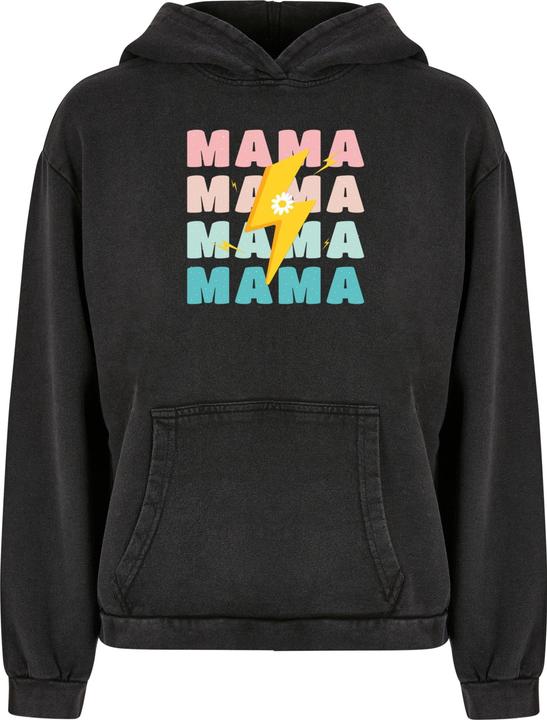Immagine prodotto Merchcode Donna Mothers Day - Felpa con cappuccio con lavaggio acido Mama - 112279 (M)