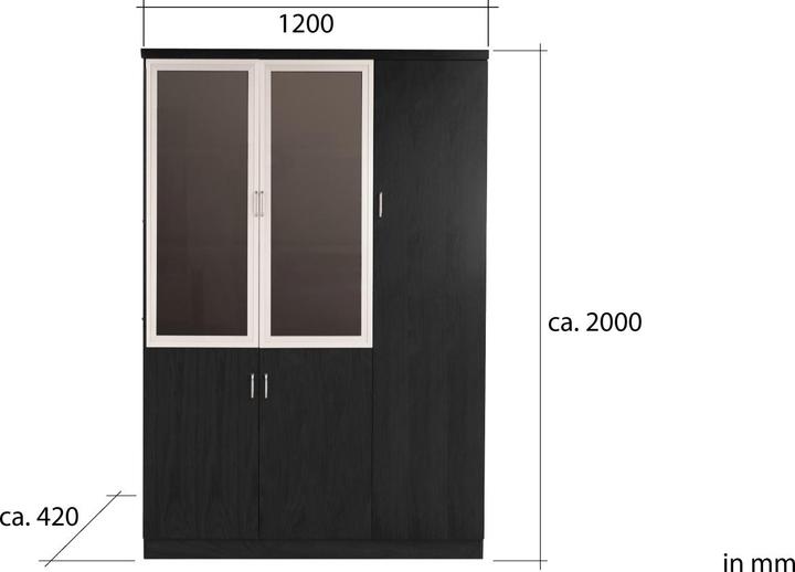 Produktbild Jet-Line Aktenschrank Dortmund schwarz