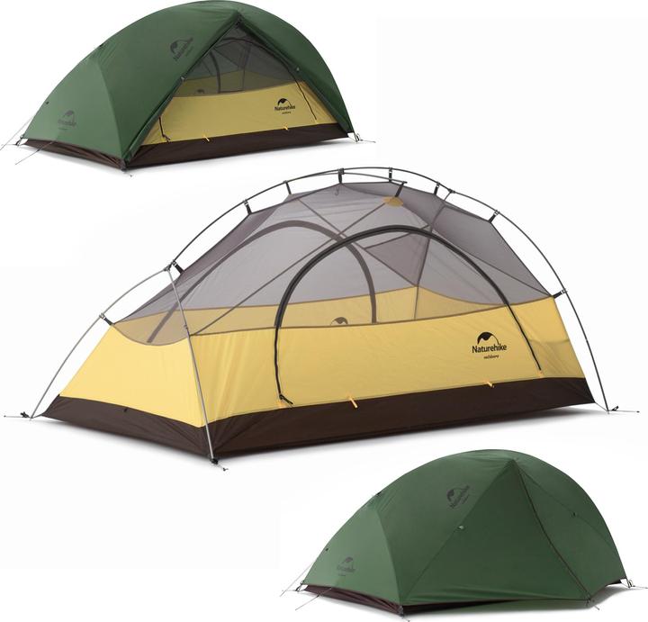 Productafbeelding Naturehike Star River Tent 2 210t nh17t012-t-bosgroen (Koepeltent, 2.20 kg, 2 personen)
