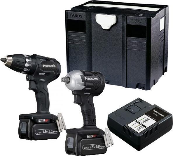 Panasonic Bohrschrauber EY74A3 + Schlagschrauber EY75A8 (Akkubetrieb)