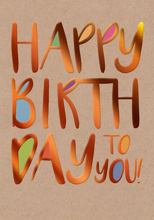 ABC Joyeux anniversaire de Card Giganto (1 pcs)