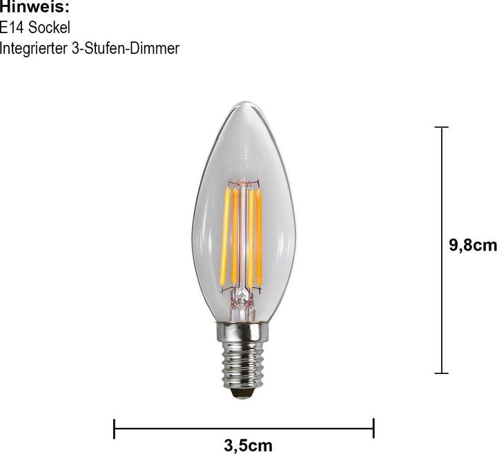 Produktbild Star Trading Leuchtmittel (E14, 4.20 W, 470 lm, 1 x, E)