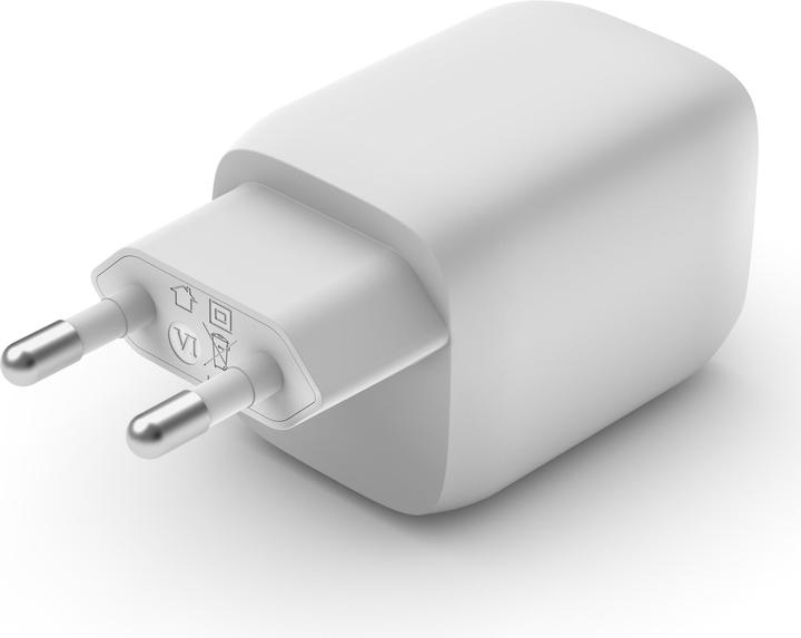 Produktbild Belkin Dual USB-C GaN Ladegerät mit Power Deliver und PPS Technologie inkl. 2 Meter USB-C Kabel (65 W)