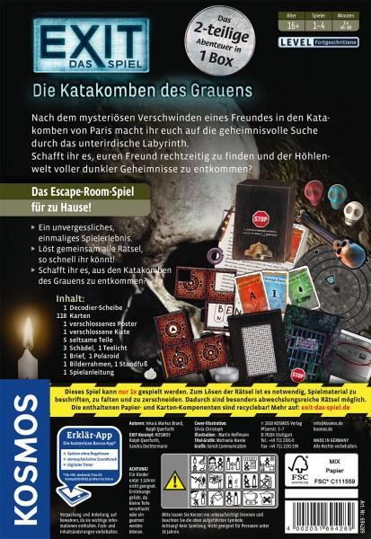 Produktbild Kosmos Kennerspiel EXIT: Les Catacombes de l' Effroi (Französisch)