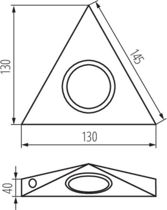 Actual product image Kanlux Under-cabinet luminaire Zepo G4 matt chrome with switch (G4)
