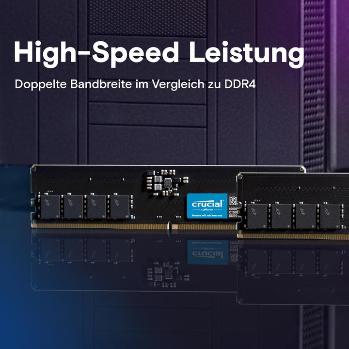 Actual product image Crucial Desktop Memory (1 x 16GB, 4800 MHz, DDR5 RAM, DIMM)