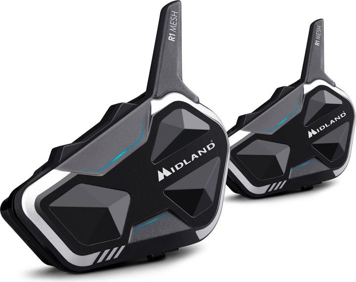Produktbild Midland R1 Mesh Bluetooth-Headset für Motorräder (2er Set)