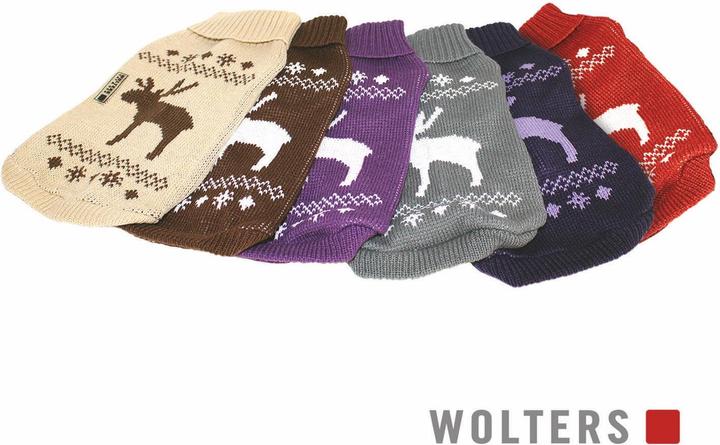 Actual product image Wolters Knitted sweater moose for dogs- (50, Dog jumper)