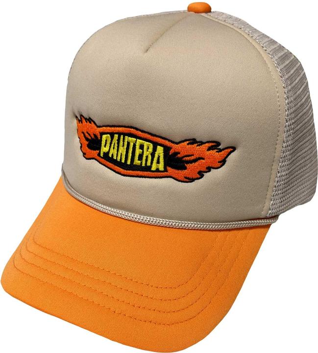 Pantera Flames Logo Mesh-Back Cap