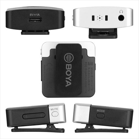 Actual product image Boya BY-M1LV-U 2.4G Mini Wireless Microphone - for USB Type-C devices