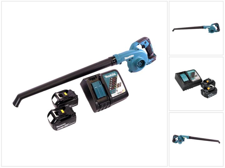 Productafbeelding Makita DUB 186 RM Bladblazer op accu 18 V + 2x accu 4.0 Ah + lader (Oplaadbare batterij, Bladblazer)