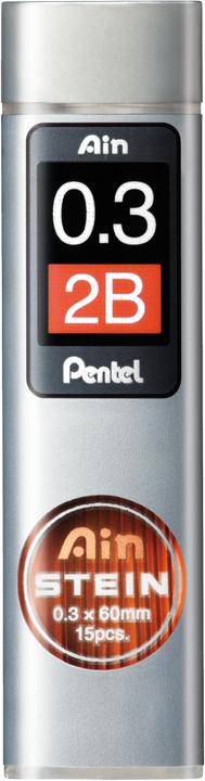 Actual product image Pentel Pencil leads AinStein (Refill, Graphite, 0.30 mm)