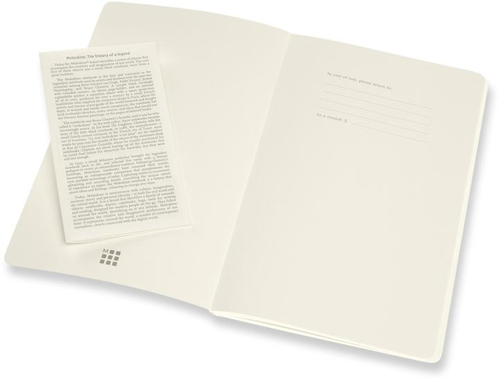 Actual product image Moleskine Flounce L/A5, Set of 2, Blank, Soft Cover, Coral Red, Aquamarine Blue (13 x 21 cm, Plain, Soft cover)