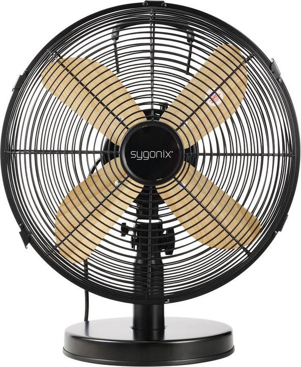 Actual product image Sygonix Table fan 40W (Ø x H) 335mm x 415mm Black (59.28 dB)
