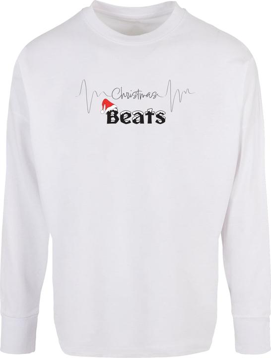 Merchcode Christmas beats Oversized Cut On Sleeve Longsleeve - 116915 (L)