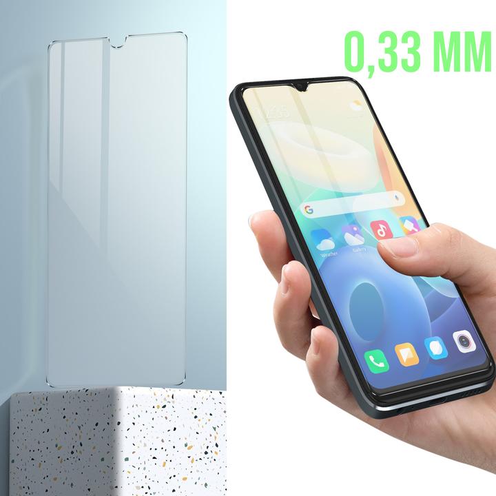 Actual product image Avizar 9H hardness glass display protection film (1 Piece, Vivo Y16)