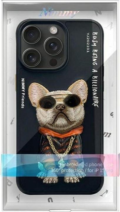 Produktbild PanzerGlass Nimmy case iPhone 15 Pro 6.1" black Glasses Cool Dog (Apple iPhone 15 Pro)