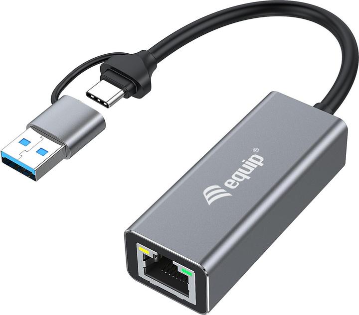 equip USB-C to 2.5 Gigabit Ethernet (USB-C, USB, RJ45 2.5 Gigabit Ethernet (1x))