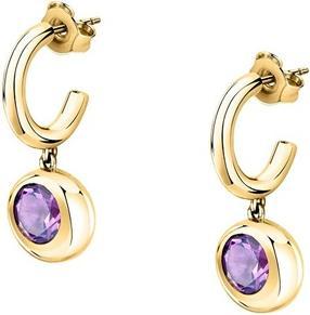 Morellato - Charming gold-plated hoop earrings with pendants Semipreziose SAXN16