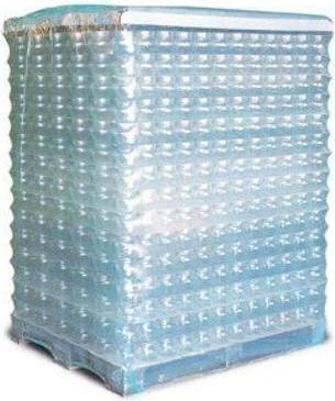 Actual product image Transpak Shrink bonnet dimensions 1250+850x1300mm thickness 100µ LDPE transparent gusset (50 Piece)