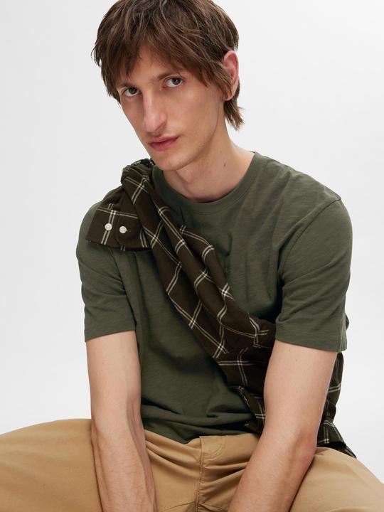 Produktbild Selected Homme Flammengarn Baumwoll T-Shirt (L)