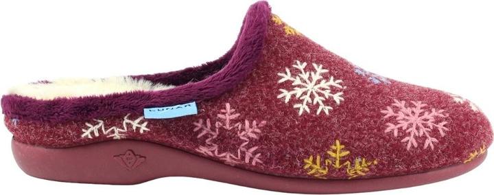 Actual product image Lunar Womens/Ladies Juniper Snowflake Slippers (38)