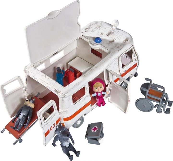 Produktbild Simba Masha Spielset "Krankenwagen"
