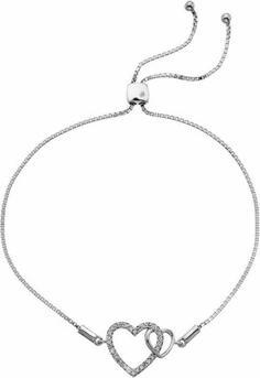 Hot Diamonds Silver bracelet with genuine diamond Flora DL589