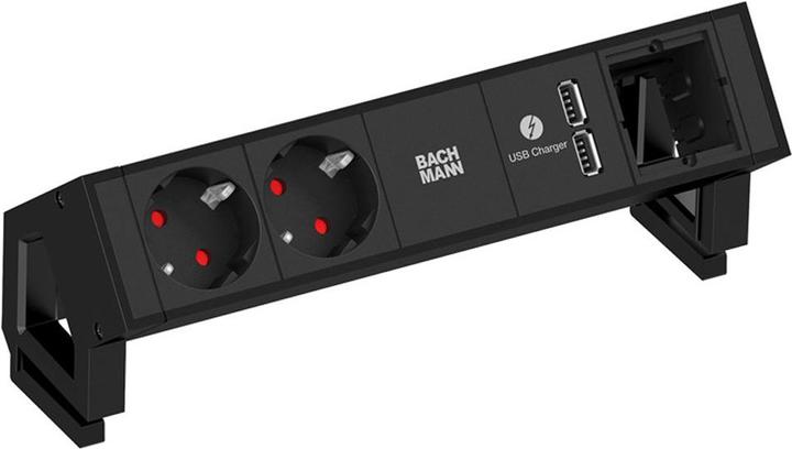 Produktbild Bachmann DESK 2 Verlängerungsschnur (2 x, CEE 7/3, 0.20 m)