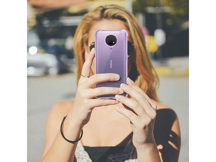 Actual product image Screenguard Nokia G10 Cover Crystal Soft Airbag Bumper (Nokia G10)