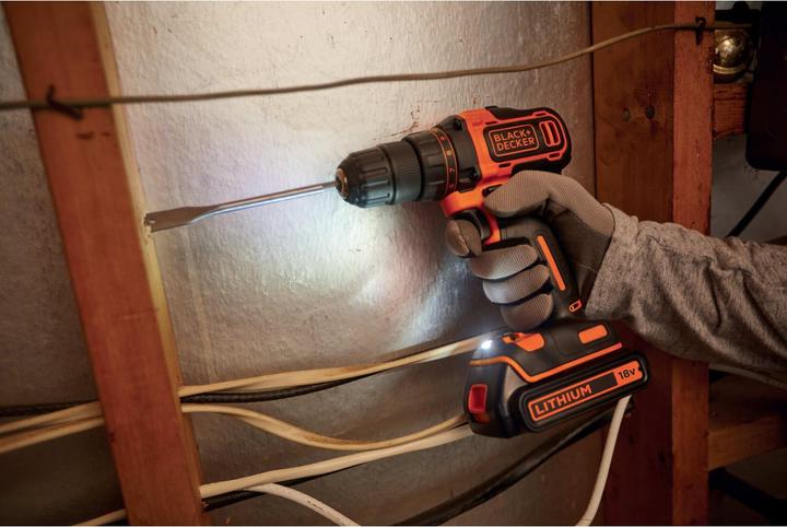Actual product image Black & Decker Drill screwdriver BDCDD186K (Rechargeable battery operated)