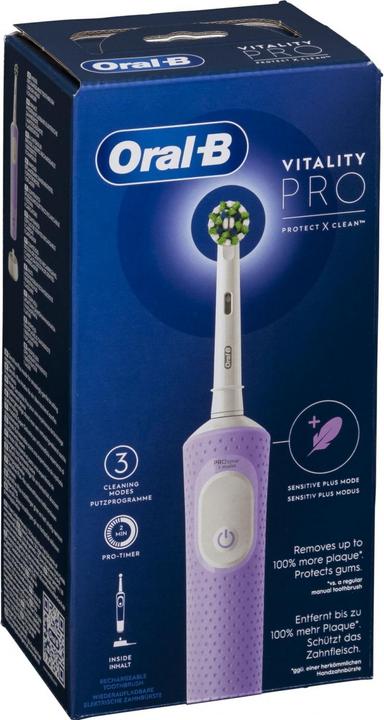 Actual product image Oral-B Vitality Pro D 103 Lilac Violet Hangable Box (Oscillating toothbrush)