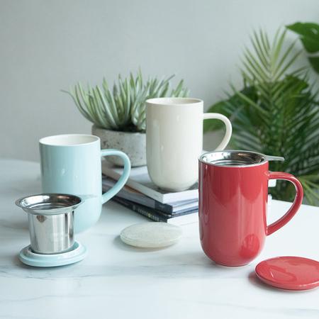 Image du produit Loveramics Pro Tea - Tasse de 450 ml avec passoire à thé - Bleu rivière (450 ml, 1 x)