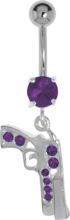 Immagine prodotto Bijouteria Piercing ventre (Acciaio chirurgico 316L, Vetro (di orologio), Argento 925)