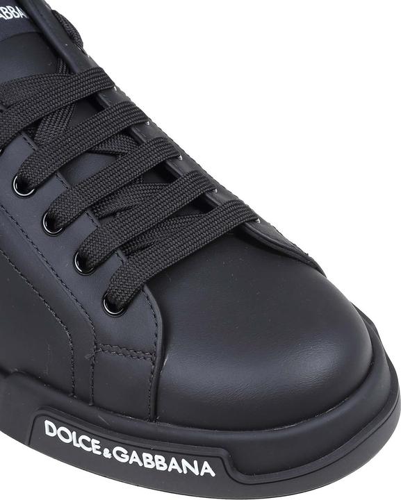 Actual product image Dolce & Gabbana portofino sneakers in black nappa (41)