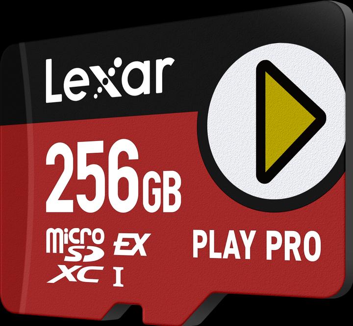 Produktbild Lexar microSD Express 7.1 PLAY Pro 256GB up to R900/W600MB/s Write (104MB/s with UHS-I) (256 GB, microSD Express, UHS-I)