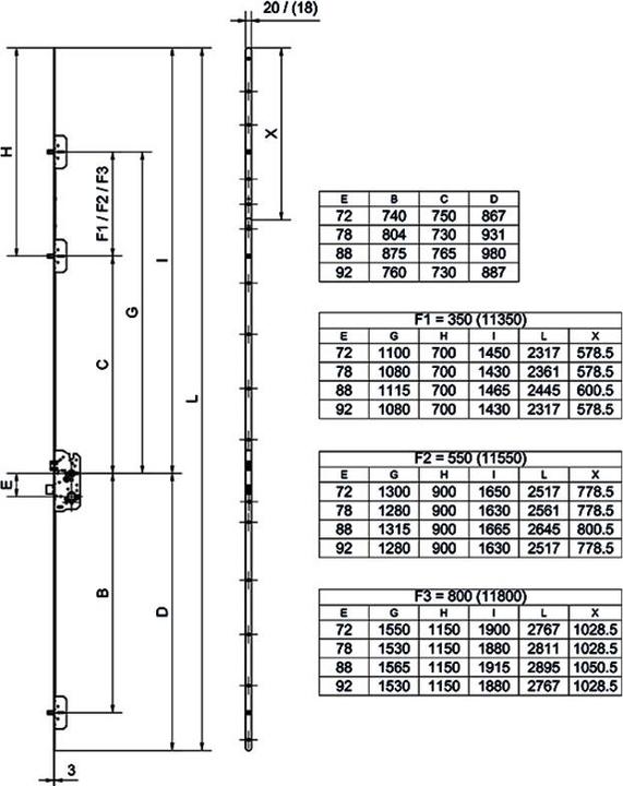 Produktbild Glutz Rundstulpverl+AMMApA-ngerung 11350/11550/11800 (Türgriff)