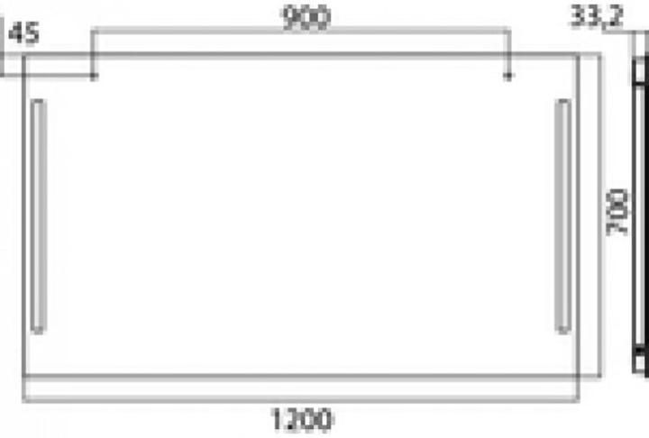 Actual product image Emco light mirror premium, LED light mirror premium 1200 x 700 mm